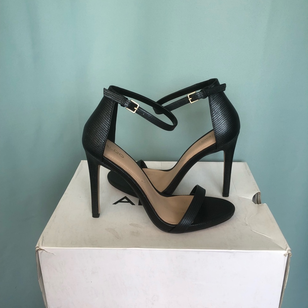 Aldo leather open toed Mary Jane